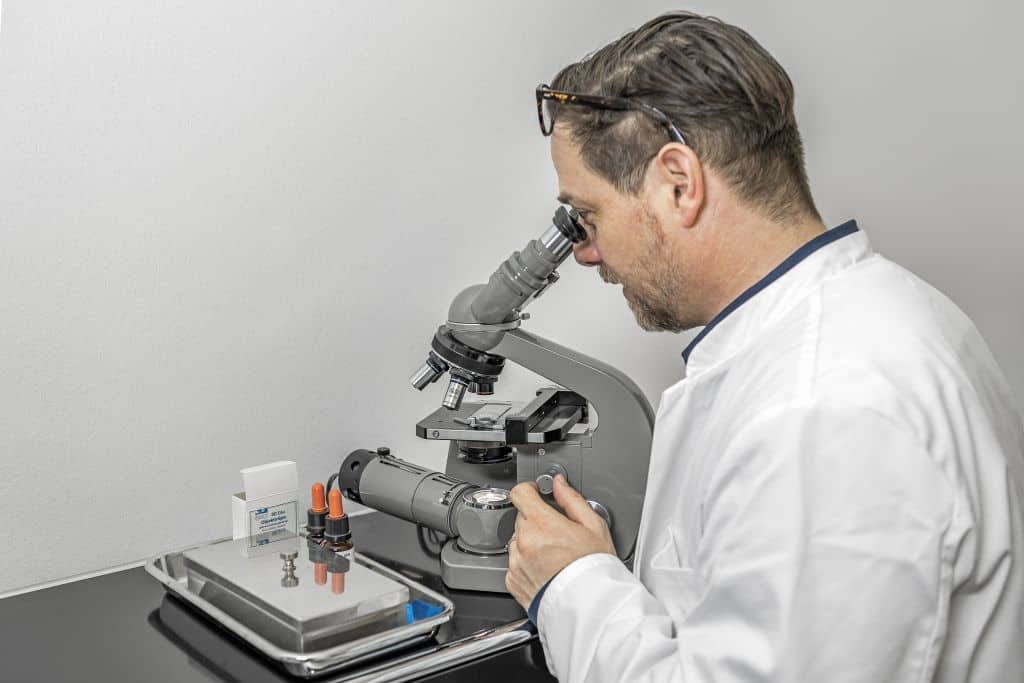 Microscopy practice laboratory skin, nail fungus & fungus examination and hair analysis