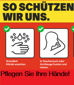 Hand care for rough and red hands - Corona hand disinfection by washing